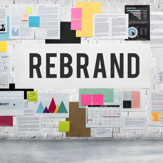 Rebranding Services A complete rebrand of a business
