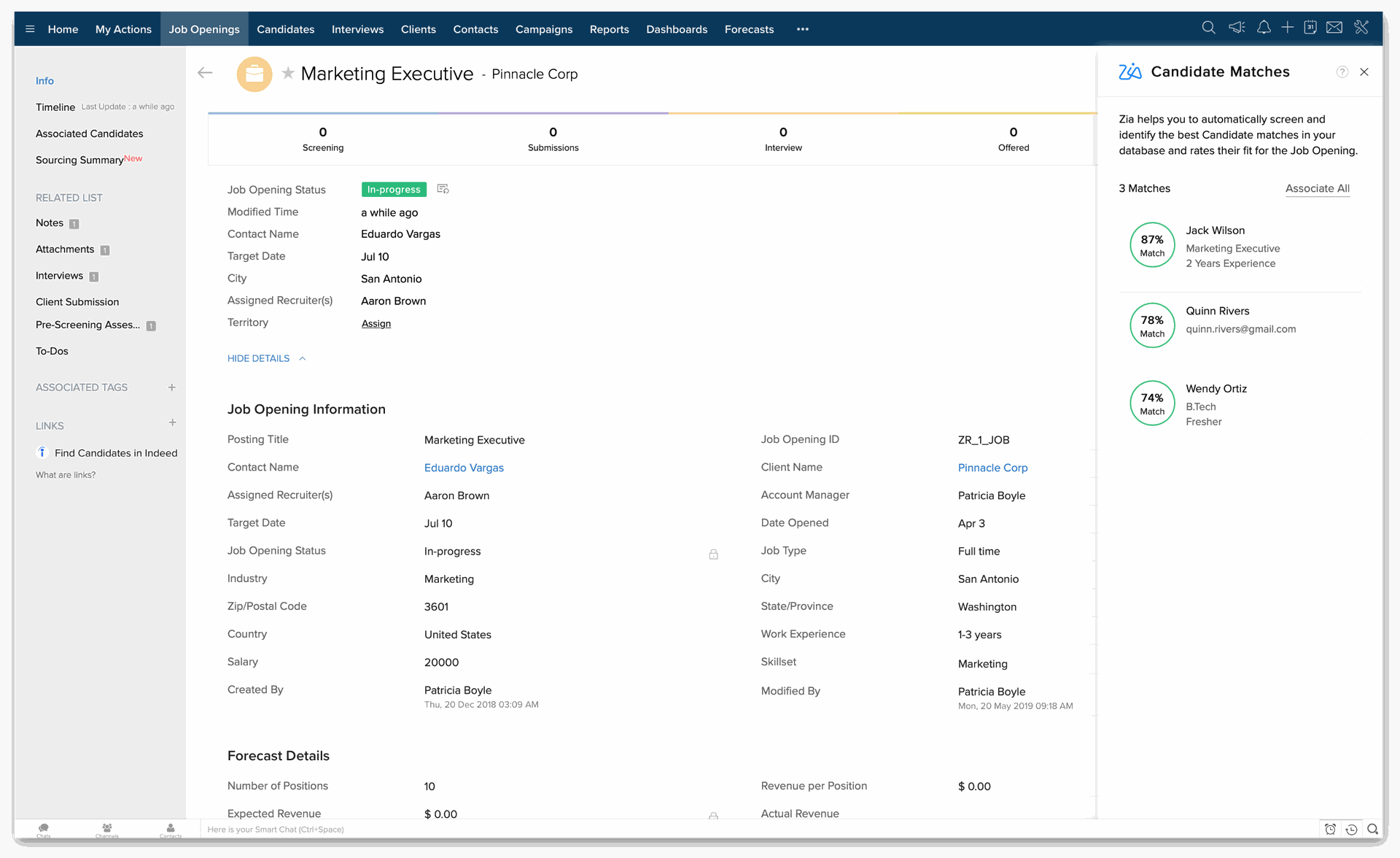 Zoho Recruit Advanced Recruiting Tools to Find the Right Fit.