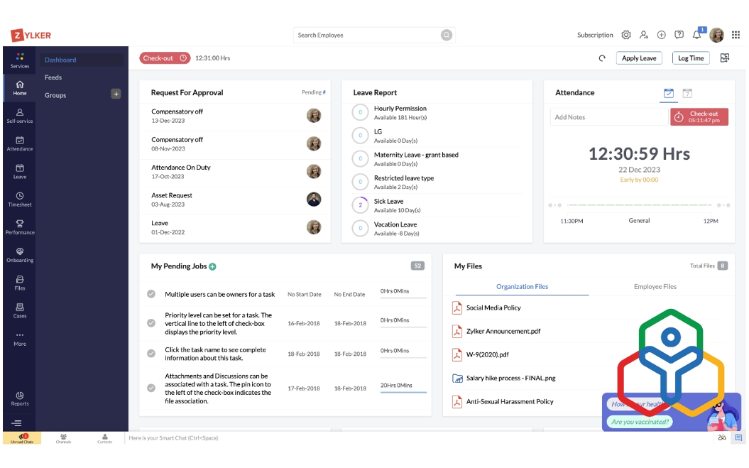 Zoho People Comprehensive HR Management from Hire to Retire.
